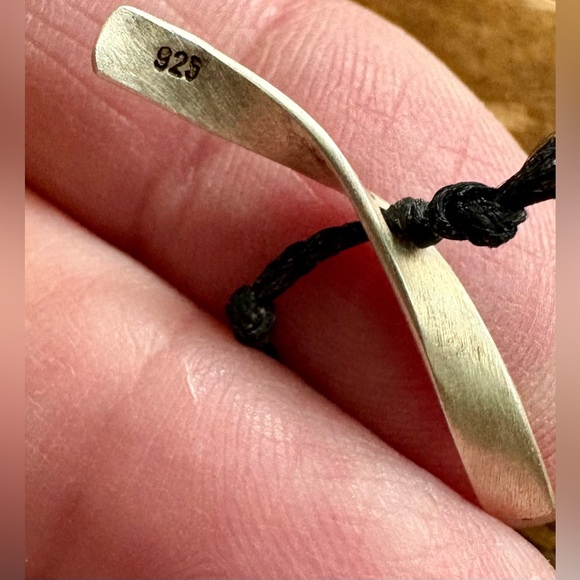 Vintage Sterling Silver Artisan handmade modern necklace stunning! OOAK! - Picture 7 of 8